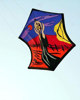 Japanese Rokkaku Kite for light breezes