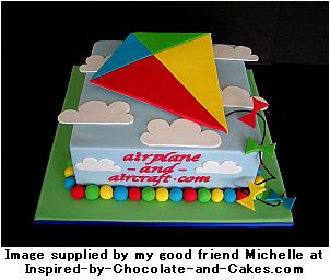 airplane cake kite