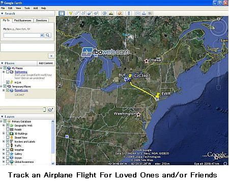 Track an airplane flight